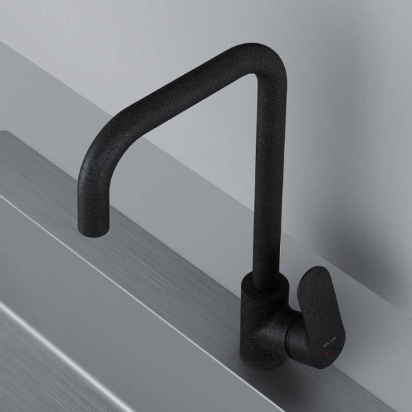 Смеситель для кухни AM.PM Like G-образный излив, черный (F8006022)