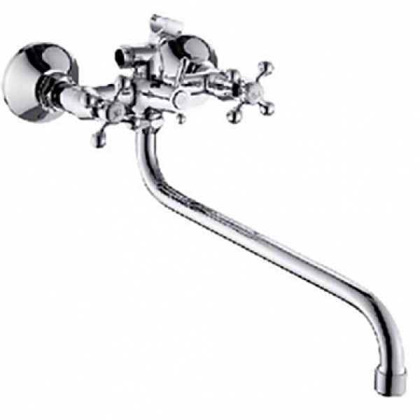 Смеситель для ванны и душа S22-065 хром, круглый излив 350 мм Ligeya (S22-065 Ligeya)