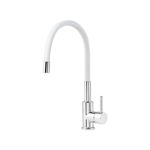 Смеситель для кухни Mofem Evo X белый гибкий излив 200 мм (25.91S.280 W)