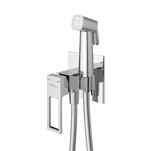 Гигенический душ со смесителем BelBagno (LUC-HGN-CRM)