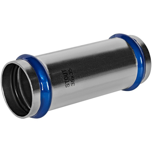 Муфта надвижная 35 Stout SSS-2019 ВПр (нерж.ст., пресс) SSS-2019-000035
