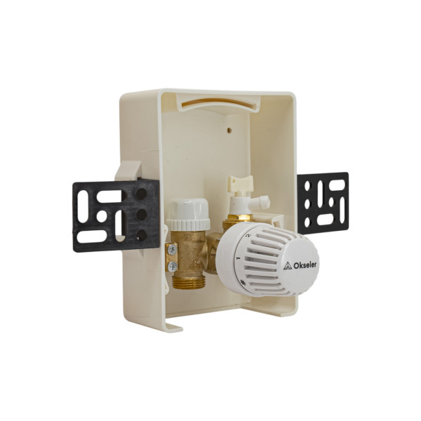 Модуль монтажный Okseler с наружным термостатическим клапаном 1/2" (Oks00729)