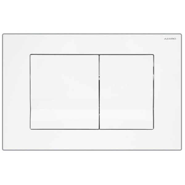 Клавиша смывная Azario глянцево-белая (квадратная)