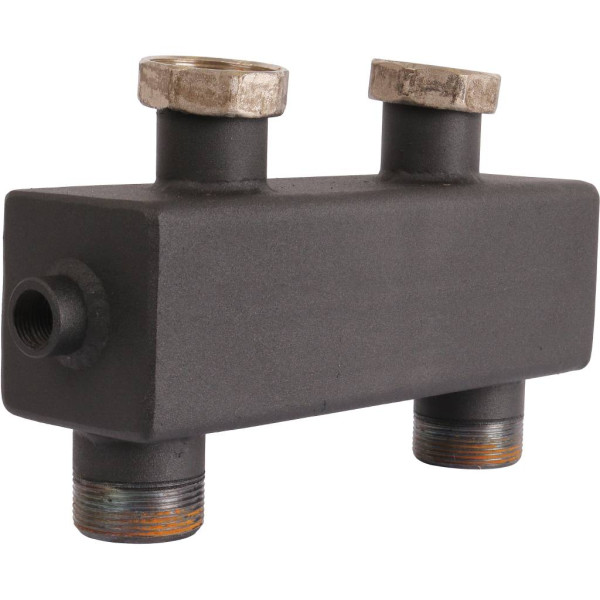 Стрелка гидравлическая 1 1/2" Rommer с накидными гайками (5,60 м3/час) (RDG-0015-004003)