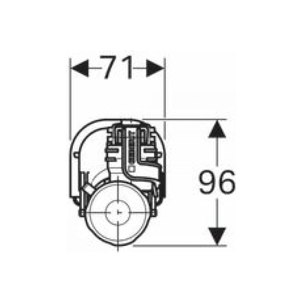 Впускной клапан Geberit ImpulsBasic360 1/2" (281.208.00.1)