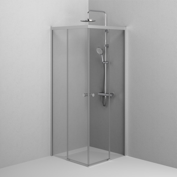 Душевой уголок AM.PM X-joy 80x80 стекло прозрачное, профиль хром матовый (W94G-403-8080-MT1K)