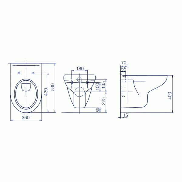 Унитаз подвесной Rosa Элеганс Люкс с сиденьем soft-close (4620008195438) Унитаз подвесной Rosa Элеганс Люкс с сиденьем soft-close (4620008195438)