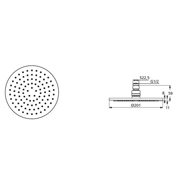 Душ верхний Ideal Standard Ideal Rain (B9442AA)