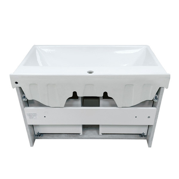 Тумба подвесная Comforty Неаполь 800x530x450 белый глянцевый с раковиной (00-00001513)