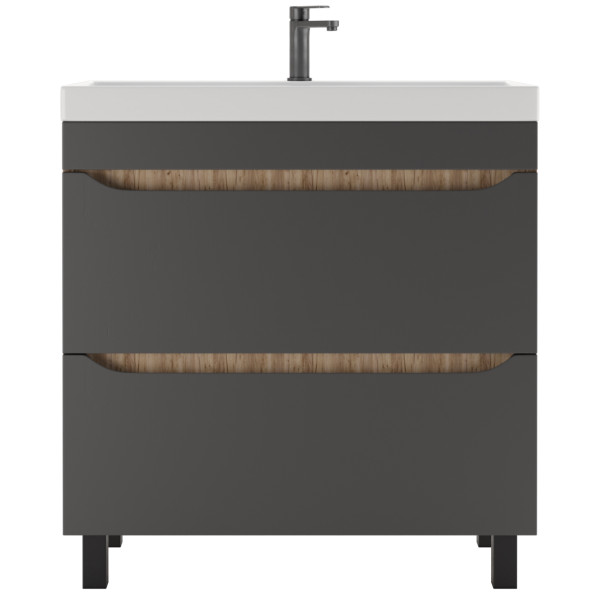 Тумба напольная Classic 80 Bruno с двумя ящиками Домино (DBr2904T) Тумба напольная Classic 80 Bruno с двумя ящиками Домино (DBr2904T)