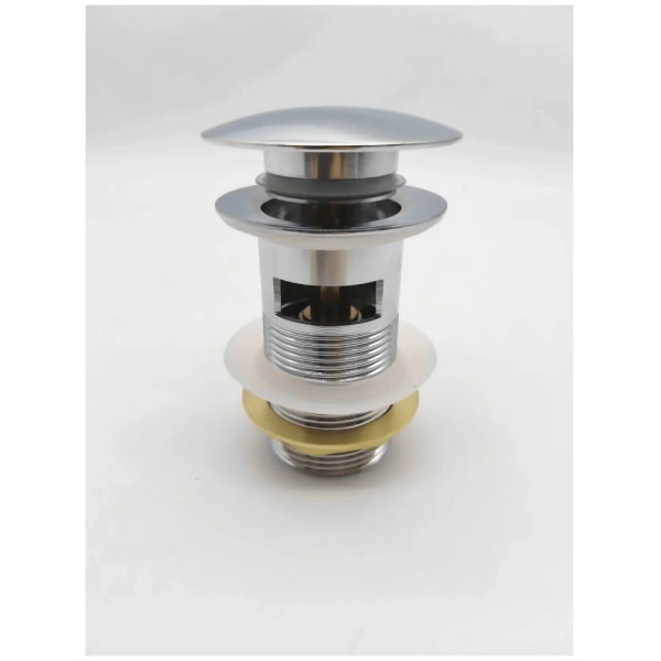 Донный клапан для раковины Vieir 1 1/4" (32 мм.), 66 мм. с переливом (латунь, хром) (VER22A) Донный клапан для раковины Vieir 1 1/4" (32 мм.), 66 мм. с переливом (латунь, хром) (VER22A)