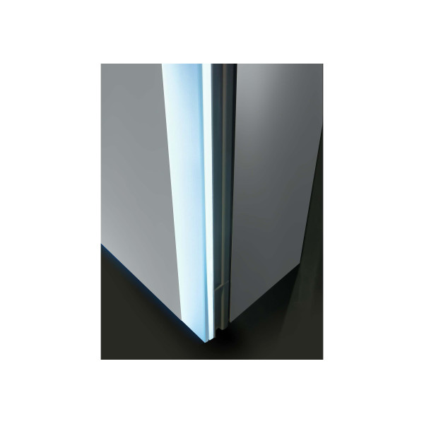 Шкаф зеркальный алюминиевый Aquatek с подсветкой 800x700x133 антизапотевание (AQ7809-MLC)