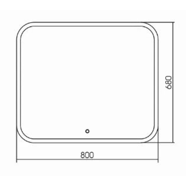 Зеркало Aquanika Basic 800x30x680 (AQB6880RU42)