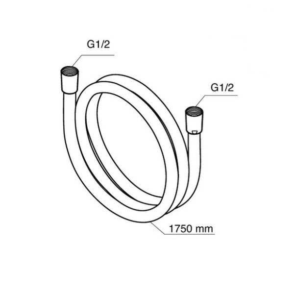 Шланг душевой AM.PM 1750 мм (F0400164) Шланг душевой AM.PM 1750 мм (F0400164)