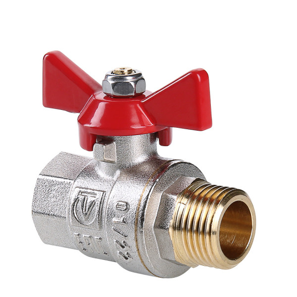 Кран 1/2" ВН шаровый Valtec Base (красная бабочка) VT.218.N.04 Кран 1/2" ВН шаровый Valtec Base (красная бабочка) VT.218.N.04