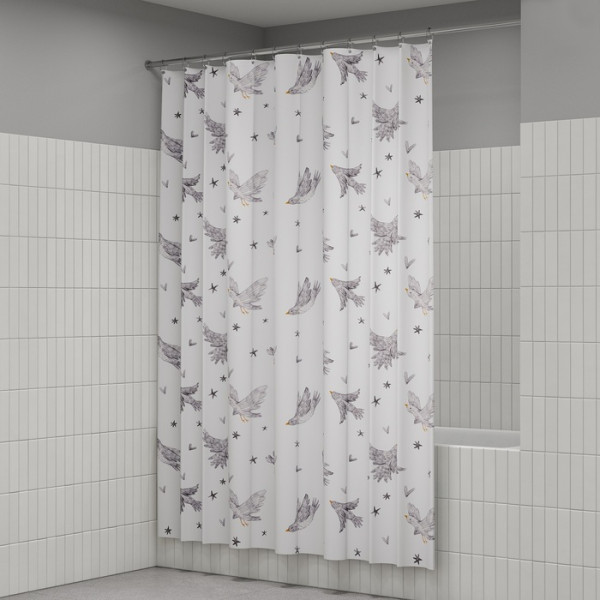 Шторка для ванны текстиль Iddis 200x180 полиэстер с рисунком (BP04P18i11)