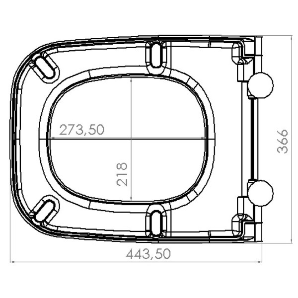 Сиденье для унитаза Vitra Integra Square быстросъемная с микролифтом ( 810-003-009)