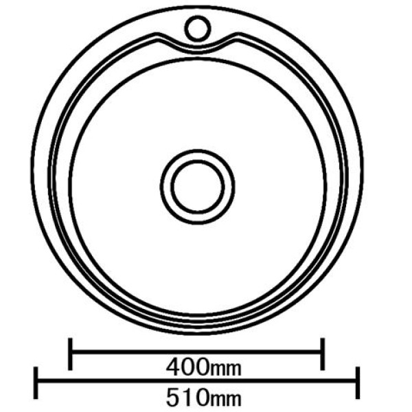 Мойка врезная Sinklight эко 51 0.6/16 хром глянцевый (00-00001739)