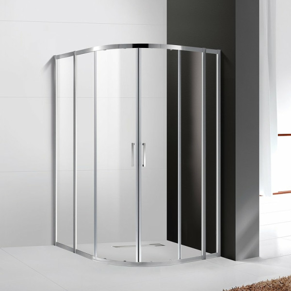 Душевой уголок Cezares Molveno 120x110x195 стекло прозрачное, профиль хром (MOLVENO-RH-22-120/110-C-Cr-IV)