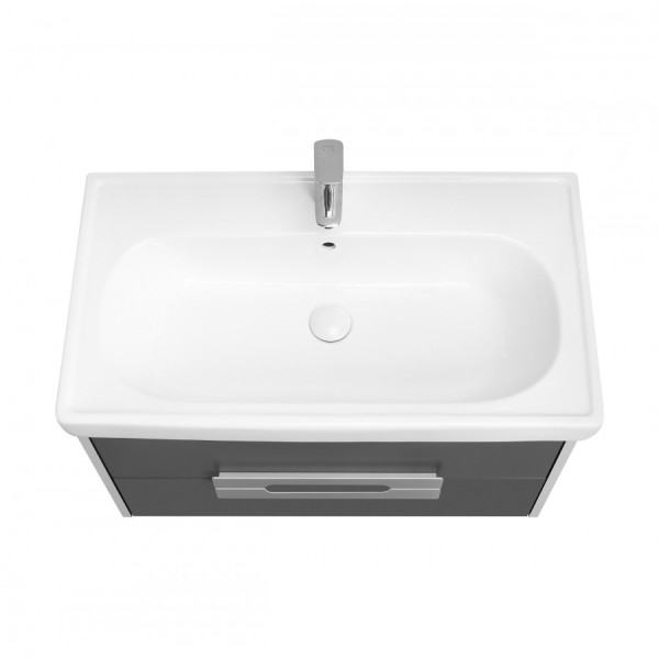 Тумба подвесная Aquaton Ар-Деко 806x453x450 серый кобальт (1.A280.4.01D.D8D.0)