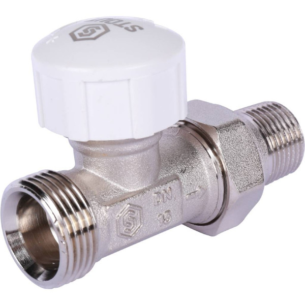 Клапан термостатический прямой 1/2"х3/4"(18) евроконус Stout SVT-0001-100015