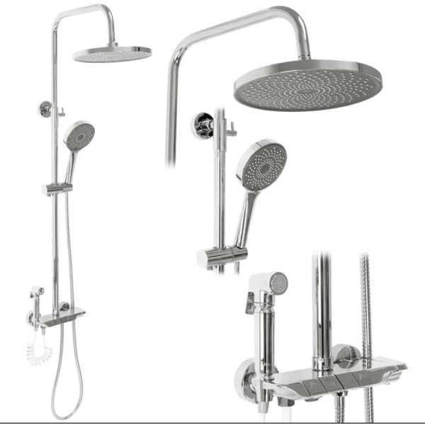 Душевая система на четыре режима Rea Max Chrom (REA-P6616)
