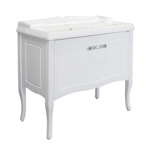 Тумба напольная Comforty Осло 1015x890x490 бетон светлый матовый с раковиной (00-00017943)