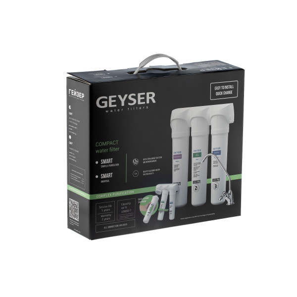 Фильтр под мойку Гейзер Смарт с краном (комплексная очистка) (11059)