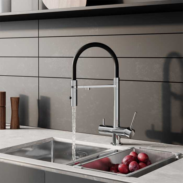 Смеситель для кухни Iddis Ace с фильтром и гибким изливом хром (ACESBFFi05) Смеситель для кухни Iddis Ace с фильтром и гибким изливом хром (ACESBFFi05)