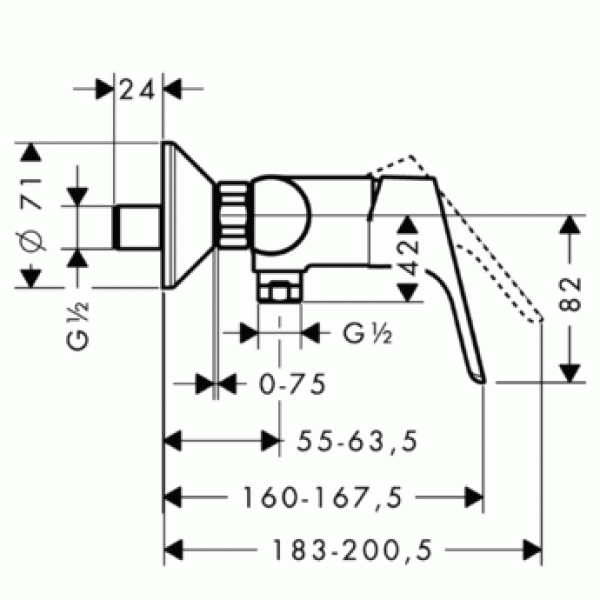 Смеситель для душа Hansgrohe Focus E2 (31960000)