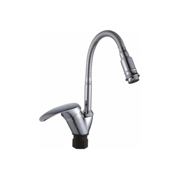 Смеситель для кухни Potato с гибким изливом, хром (B58-022)