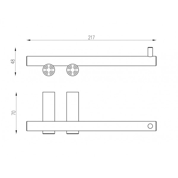 Бумагодержатель Abber Osten 316 сталь брашированная (AA1831BST)