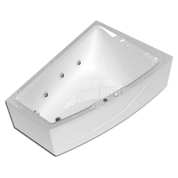 Ванна акриловая Акватек Оракул 180х125 R на каркасе, с фронтальным экраном, слив-перелив Ванна акриловая Акватек Оракул 180х125 R на каркасе, с фронтальным экраном, слив-перелив