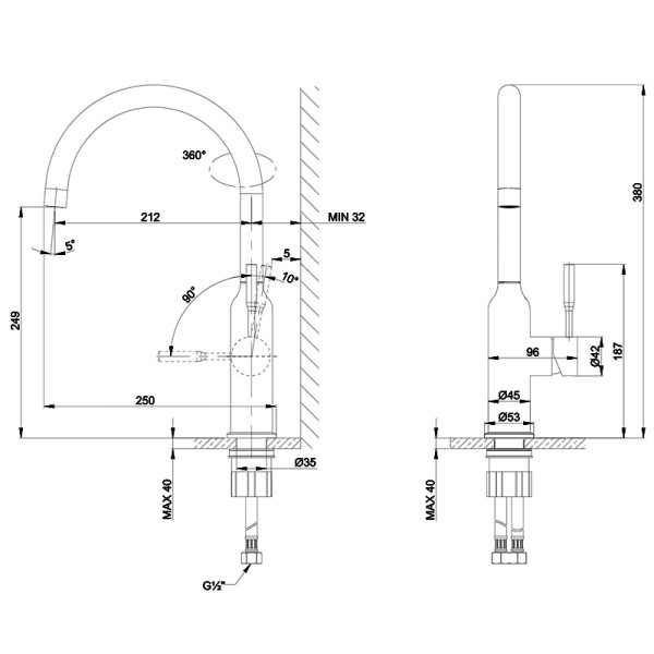 Смеситель для кухни Lemark Expert золотой (LM5079LGN) Смеситель для кухни Lemark Expert золотой (LM5079LGN)