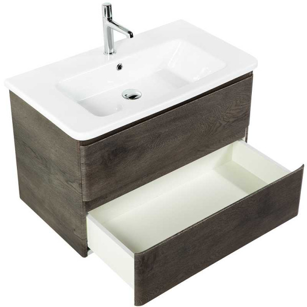Тумба подвесная BelBagno Albano-CER 80 Rovere Nature Grigio (ALBANO-CER-800-2C-SO-RNG) Тумба подвесная BelBagno Albano-CER 80 Rovere Nature Grigio (ALBANO-CER-800-2C-SO-RNG)