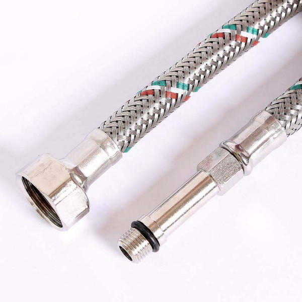 Подводка гибкая для смесителя Uni-Fitt 800 мм 1/2"*МL10х1 удл. штуцер DN 8 оплётка из нерж. стали (503S2808)