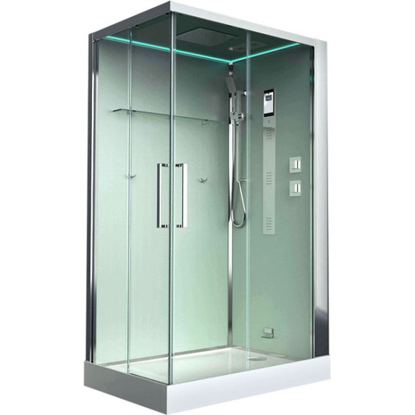 Душевая кабина с гидромассажем Timo Helka L 120x90x220 стекло прозрачное, профиль хром (HELKA H-515 L) Душевая кабина с гидромассажем Timo Helka L 120x90x220 стекло прозрачное, профиль хром (HELKA H-515 L)