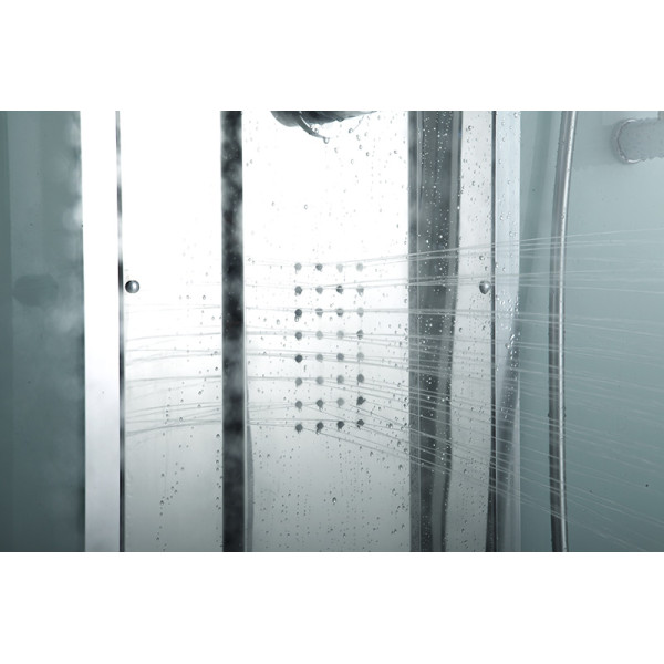 Душевая кабина с гидромассажем Timo T-8890F 90x90x220 стекло матовое, профиль хром (T-8890F) Душевая кабина с гидромассажем Timo T-8890F 90x90x220 стекло матовое, профиль хром (T-8890F)