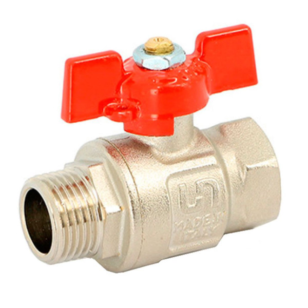 Кран 1/2" ВН шаровый Uni-Fitt Etalon (ГОСТ, красная бабочка) 111T2000 Кран 1/2" ВН шаровый Uni-Fitt Etalon (ГОСТ, красная бабочка) 111T2000