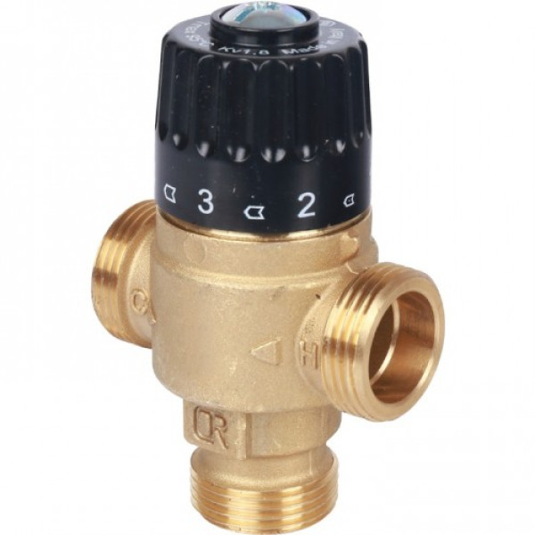 Вентиль термостатический смесительный Stout 3/4" НР 30-65°C, KVs 2,3 SVM-0125-236520 Вентиль термостатический смесительный Stout 3/4" НР 30-65°C, KVs 2,3 SVM-0125-236520