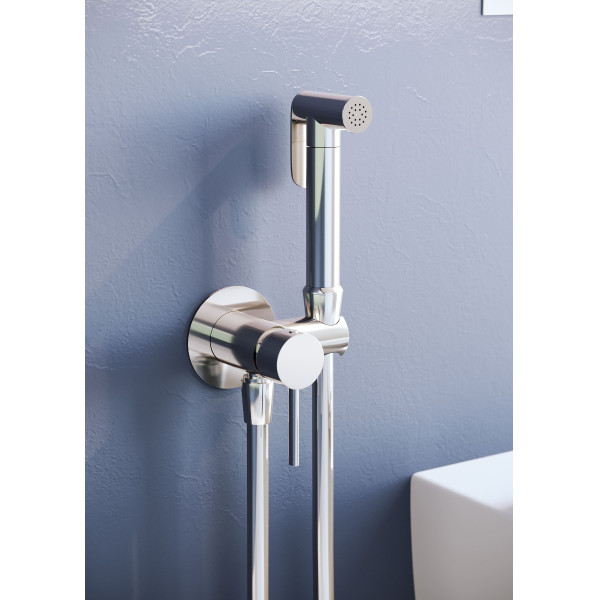 Смеситель с гигиеническим душем RGW Shower Panels хром (581408211-01) Смеситель с гигиеническим душем RGW Shower Panels хром (581408211-01)