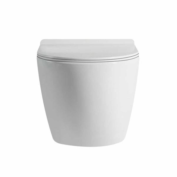 Унитаз подвесной Abber Bequem с импульсным смывом, белый (AC1105P)