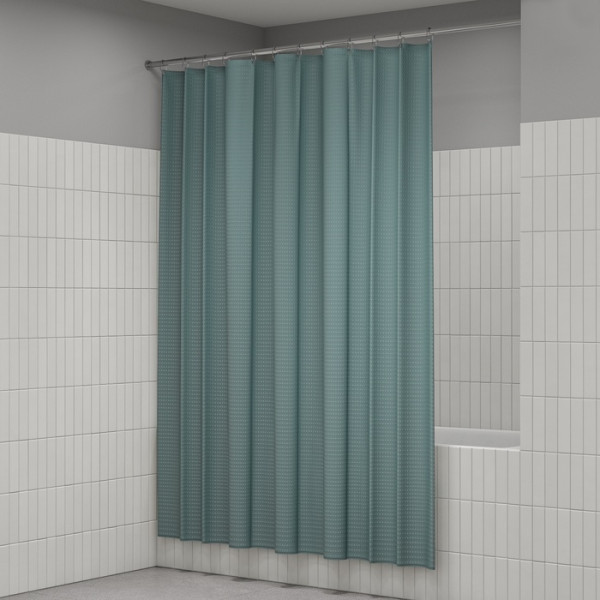 Шторка для ванн текстильная Iddis D?cor 180x200 зеленая (DW05P18i11)