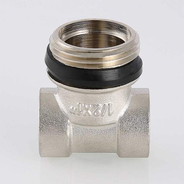 Тройник коллекторный Valtec 1"*1/2"*1/2" никель (VTc.530.N.060404) Тройник коллекторный Valtec 1"*1/2"*1/2" никель (VTc.530.N.060404)