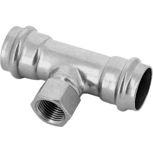 Тройник переходной 22*1/2"В*22 Kromwell (нерж.ст., пресс) (KW.SP932220422)