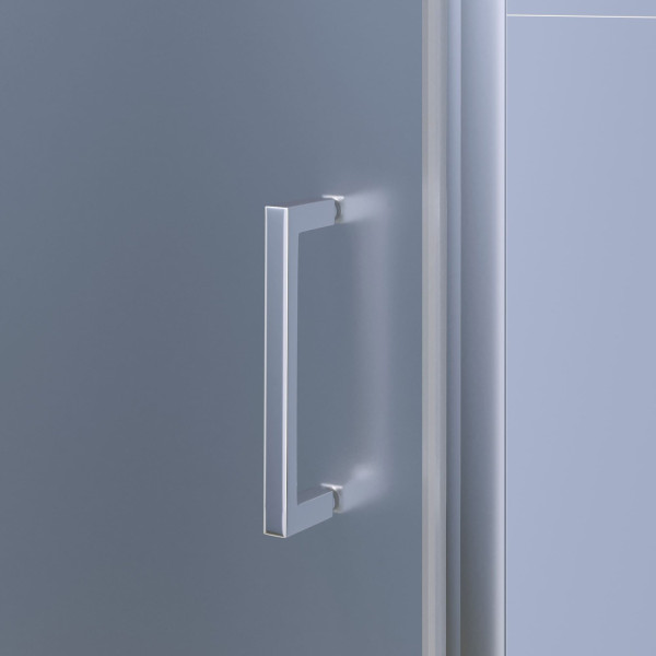 Душевая дверь RGW SV-05-2 1000xx2000 стекло прозрачное-матовое- прозрачное , профиль хром (703205210-201)