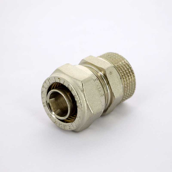 Соединение прямое Tiemme 20x1/2"Н (обжим) (1600007) Соединение прямое Tiemme 20x1/2"Н (обжим) (1600007)