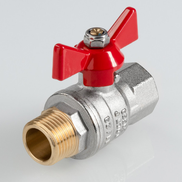 Кран 1/2" ВН шаровый Valtec ГОСТ (красная бабочка) VT.418.N.04 Кран 1/2" ВН шаровый Valtec ГОСТ (красная бабочка) VT.418.N.04