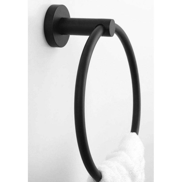 Полотенцедержатель кольцо Rea mist Black mat черный матовый (REA-80028) Полотенцедержатель кольцо Rea mist Black mat черный матовый (REA-80028)