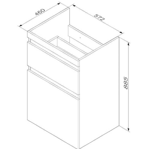 Тумба напольная AM.PM X-Joy 60 (M85AFSX0602WG) Тумба напольная AM.PM X-Joy 60 (M85AFSX0602WG)